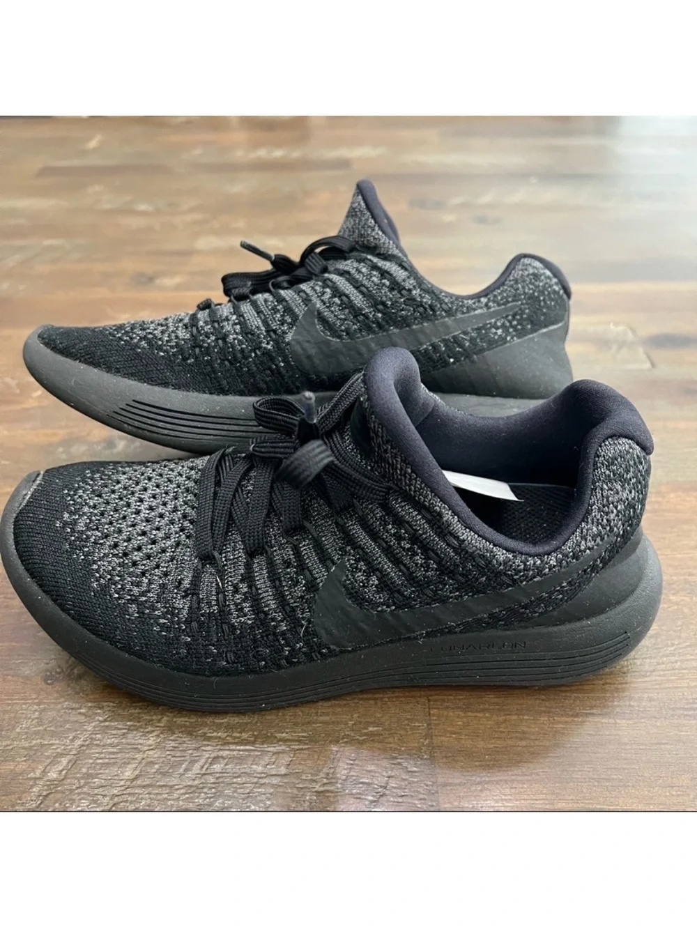 Nike womens Sz 5.5 Lunar Epic Flyknit 2 Low Running Shoes Gray 863780-00
